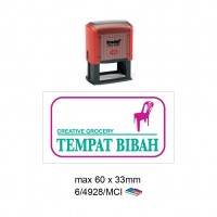 Multi Color Self Inking Stamp 4928, 60x33MM